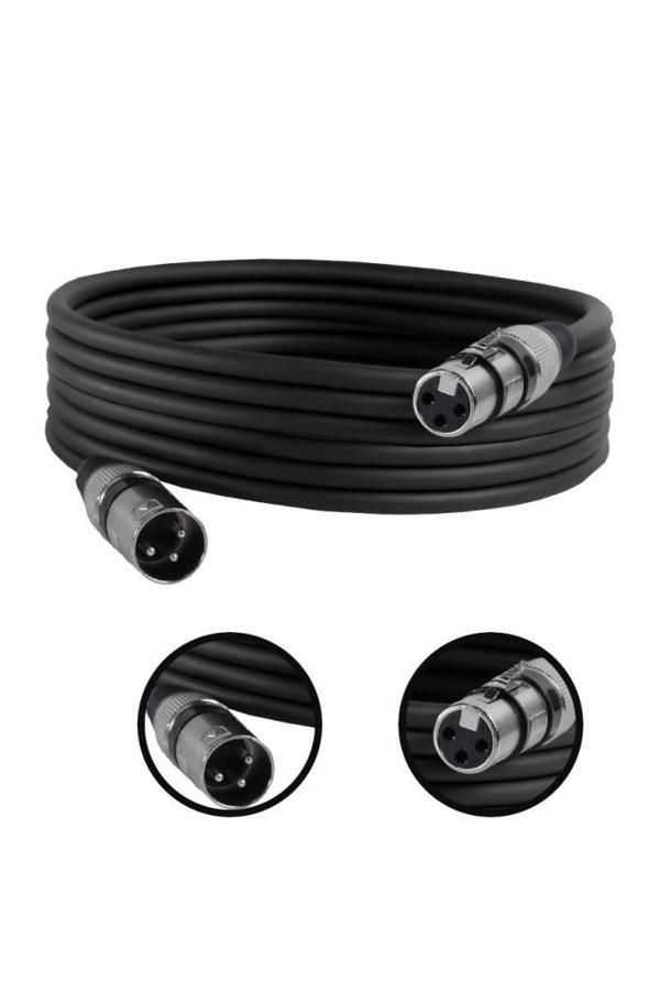 Midex MXL-5M-BK Kaliteli XLR TO XLR 5 mt. Mikrofon Kablosu - Image 1