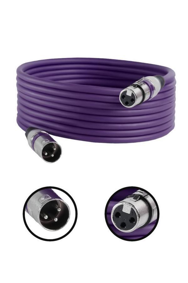 Midex MXL-10M-PRP Kaliteli XLR TO XLR 10 mt. Mikrofon Kablosu - Image 1