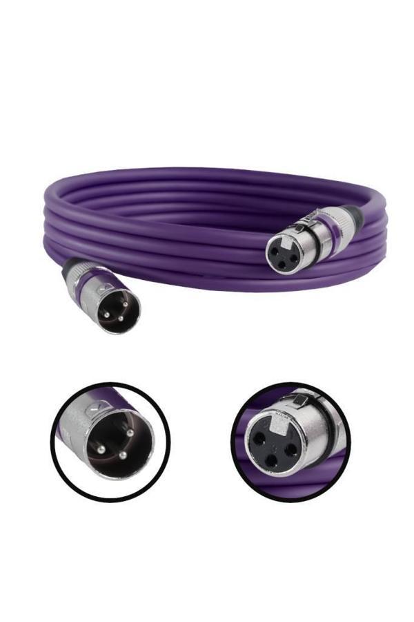 Midex MXL-3M-PRP Kaliteli XLR TO XLR 3 mt. Mikrofon Kablosu - Image 1