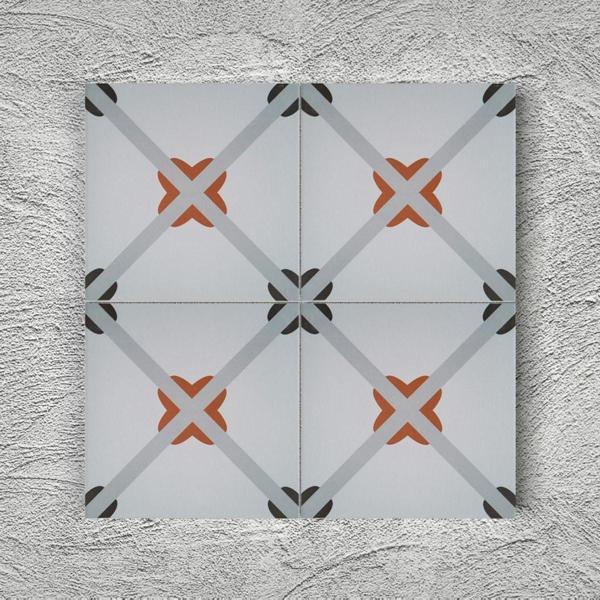 Armada Çini 20x20 Yc Papatya Porselen Yer Çinisi - Image 1
