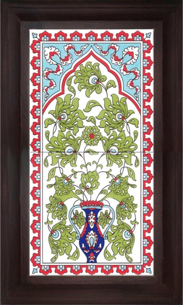 Armada Çini 20x40 Cm Ed 161 Saksılı Eldekoru Çini Pano - Image 1