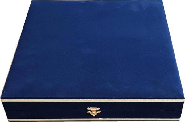 Armada Çini 25 Cm Tabak Kadife Kutusu Lacivert - Image 1