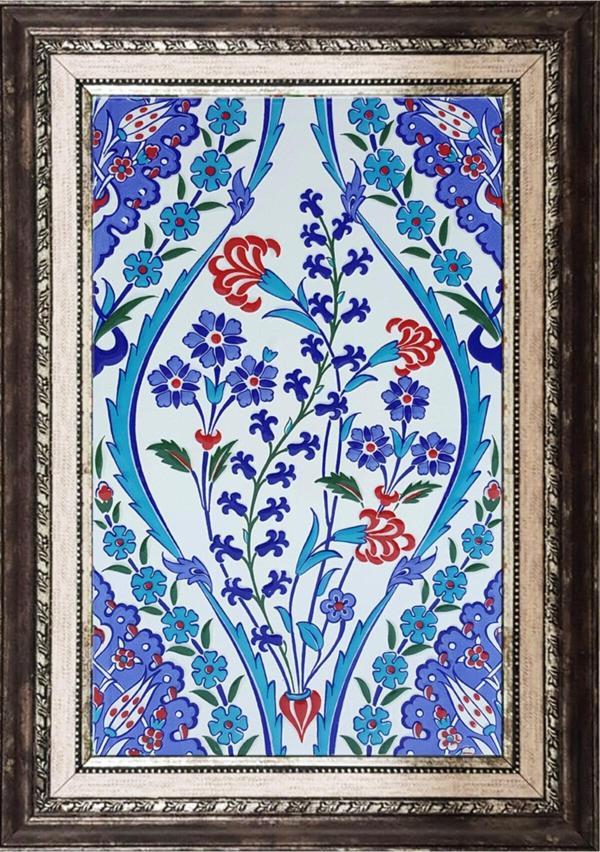 Armada Çini 25x40 Cm Sp 418 Göbekli Kütahya Iznik Çini Seramik Pano - Image 1
