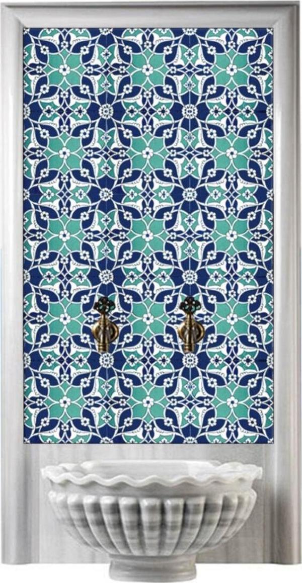 Armada Çini 60x100 Cm Ac 80 Selçuklu Serigraf Türk Hamamı Pano - Image 1