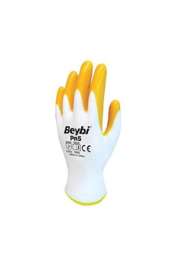 Beybi Pn5 Polyester Örme Nitril İş Eldiveni x 12 çift - Image 1