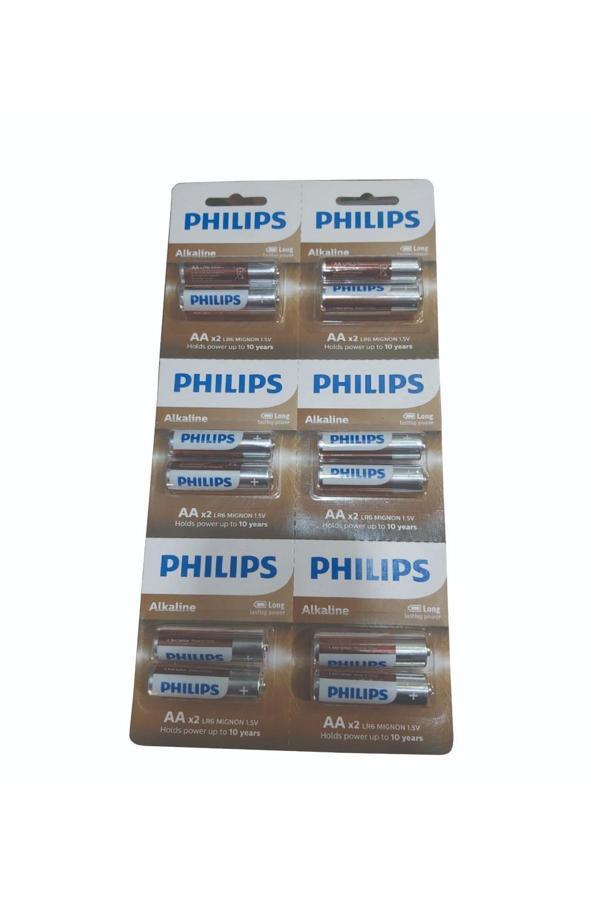 Philips Power Alkalin 12Li Aa Kalem Pil Lr6A125/10 - Image 1