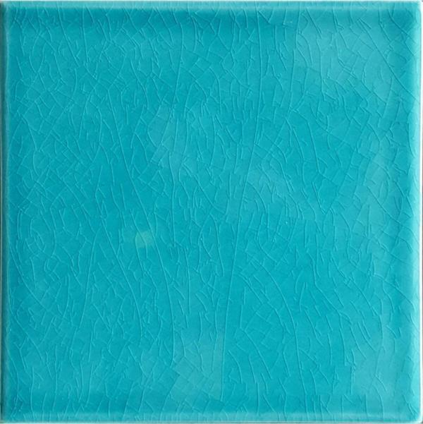 Armada Çini 20x20 cm Düz Turkuaz Çini Seramik Karo - Image 1