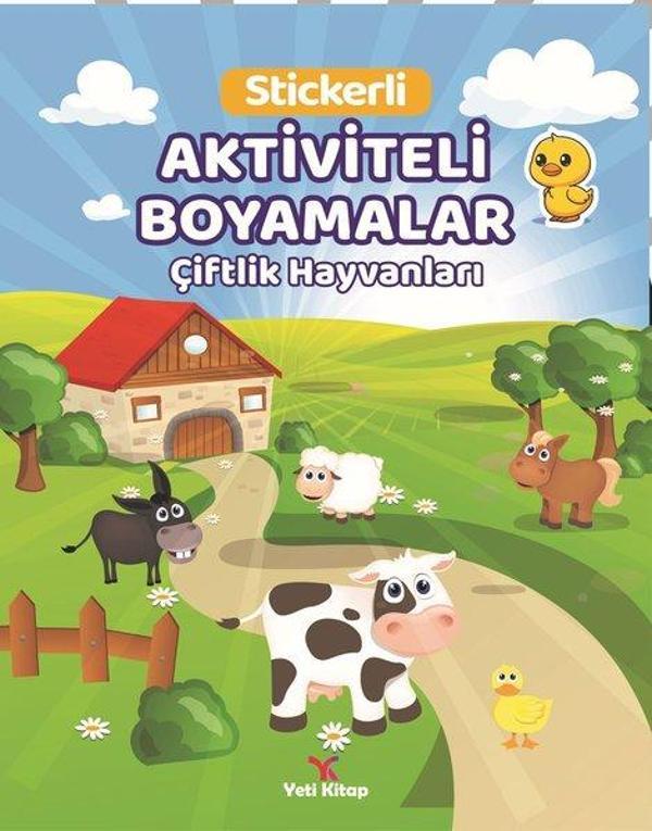 Çiftlik Hayvanları Stickerli Aktiviteli Boyamalar - Yeti Kitap - Image 1