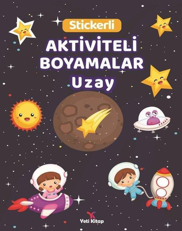 Uzay Stickerli Aktiviteli Boyamalar - Yeti Kitap - Image 1