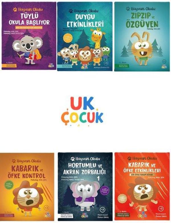 Hayvan Okulu Serisi Seti - 6 Kitap Takım - Unikod - Image 1