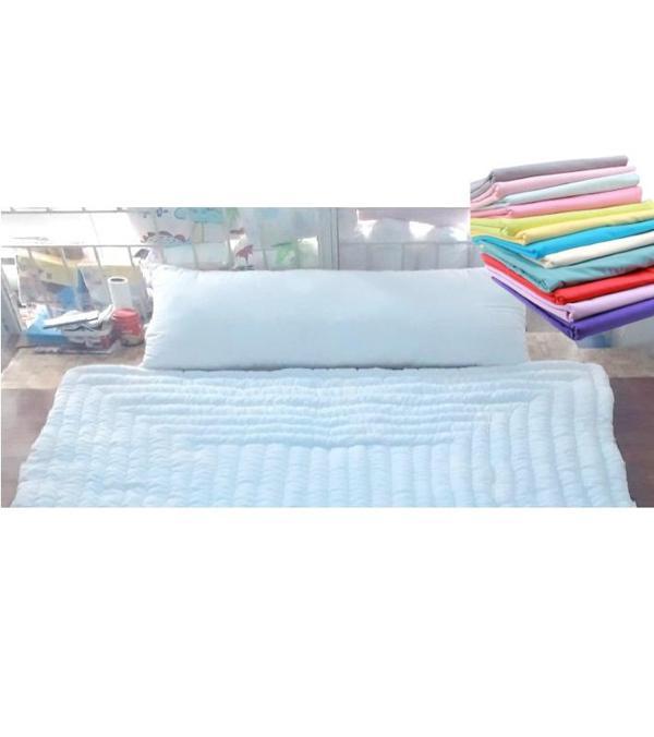 Karı Koca Yastığı 50x150+Yastık Kılıfı, Pamuklu, Double Size Uzun Maxi Boy Yastık (50x150) - Image 1
