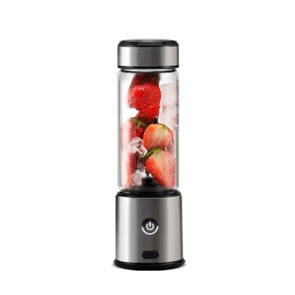 450 ml Taşınabilir Smoothie Blender Şarjlı Paslanmaz Çelik Bıçaklı Mikser Yedek Silion Kapaklı - Image 1