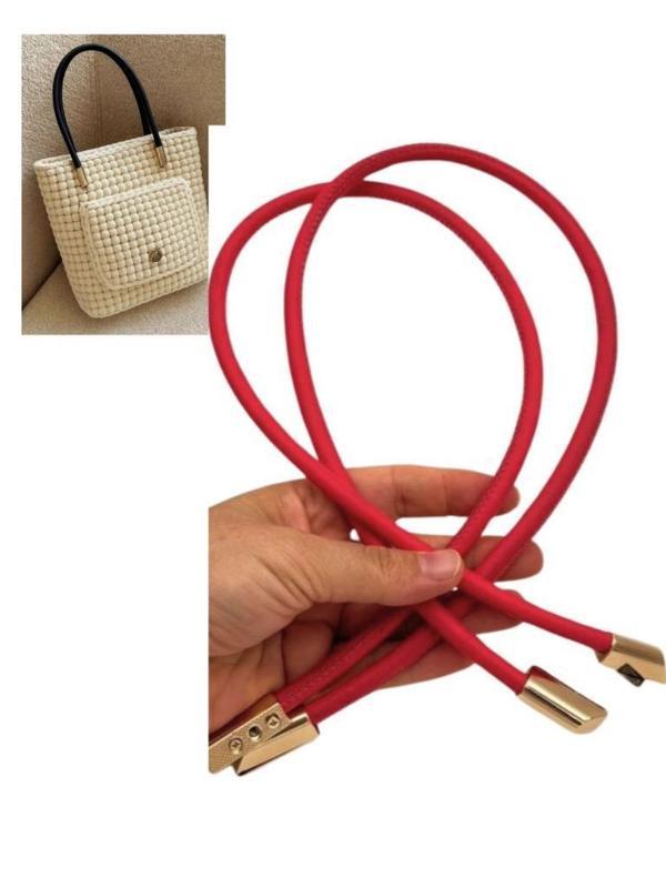 Angel Çanta Aksesuar 60 cm Açık Kırmızı Renk Trend Model Çift Çanta Sapı - Image 1