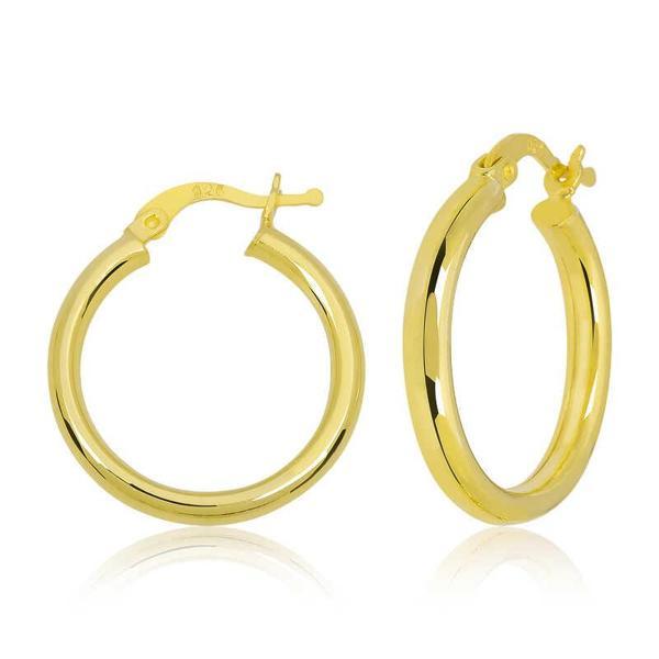 Gümüş Gold Halka Kadın Küpe - Image 1