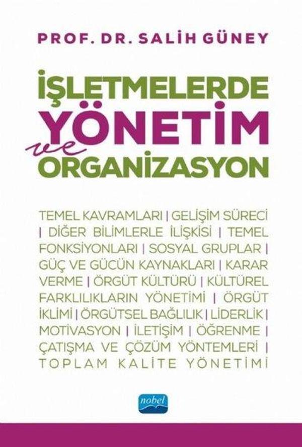 İşletmelerde Yönetim ve Organizasyon - Nobel Akademik Yayıncılık - Image 1