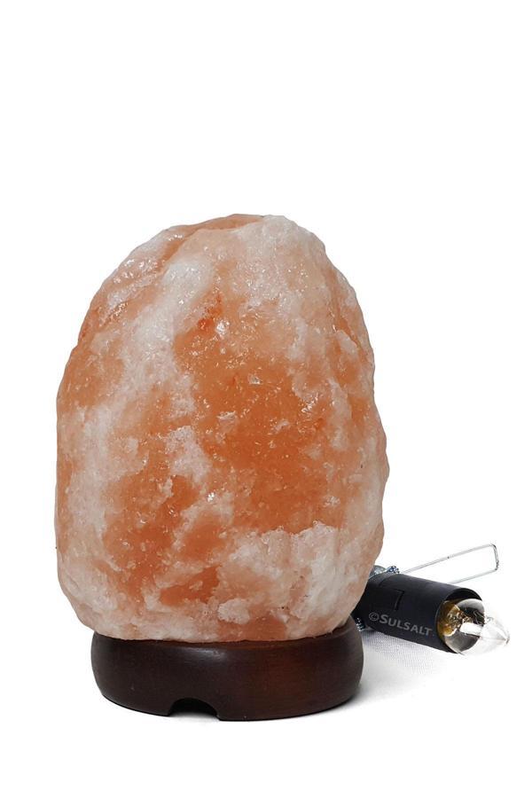 Himalaya Tuz Lambası 2-3 Kg | Pembe Turuncu Renk Himalaya Tuz Lambası | Açma Kapama Düğmeli - Image 1