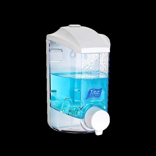 Titiz TP-293 Hazneli Sıvı Sabunluk - Sıvı Sabun Dispenseri - Şampuan Aparatı - 1000 Ml. - Şeffaf - Image 1