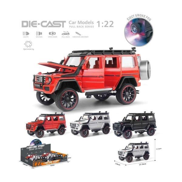 HCL-501A Çek Bırak 1:22 Sesli Ve Işıklı Buharlı G-Lüx Metal Jeep - Image 1