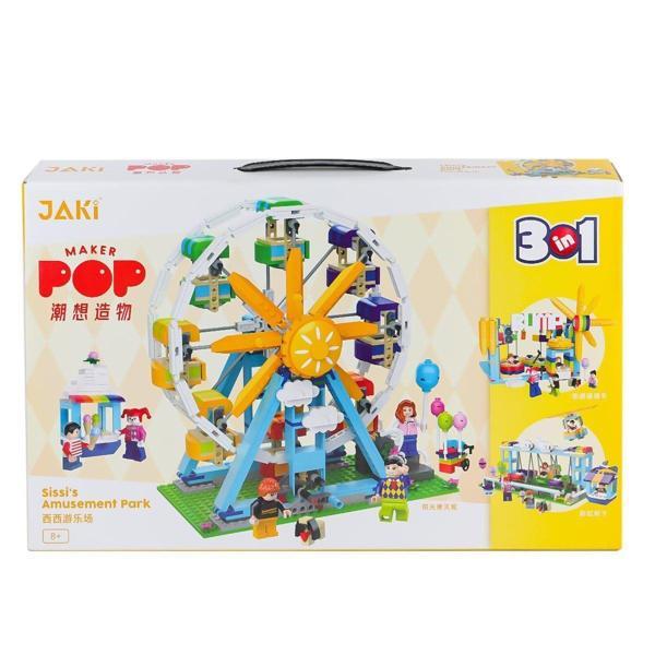 JK2180 Jaki Sissi'nin Eğlence Parkı 3IN1 Blok Seti -Vagon life - Image 1
