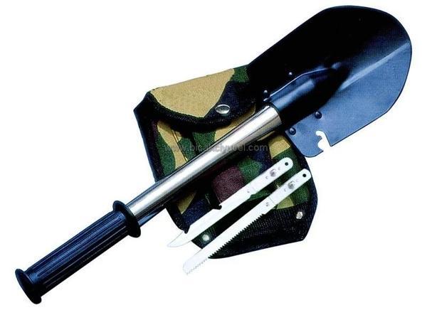 KPX14 4 lü Kamp Seti - Bıçak, Testere, Kürek, Balta - Kılıflı - Image 1