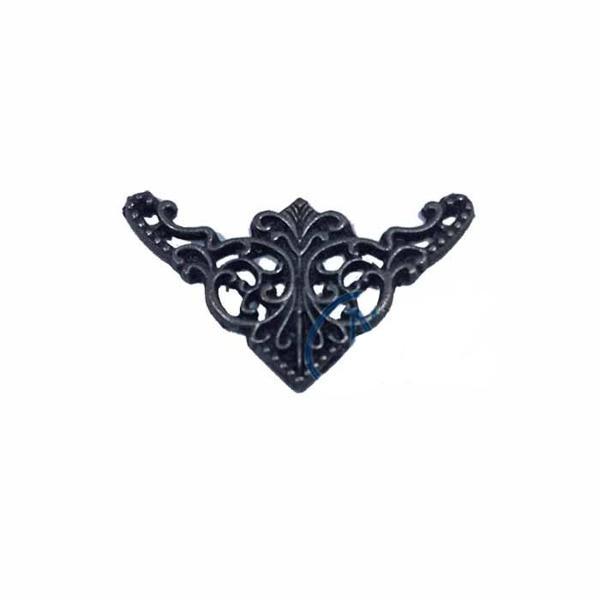 Dekoratif Köşe Süsü, Köşelik - Küçük, 19x34mm, Eskitme, 100 Adet - Image 1