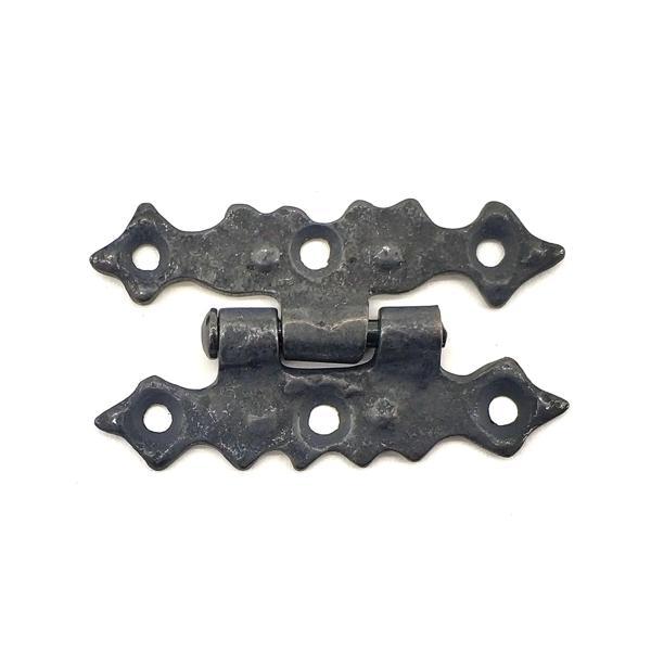 Antika Tarz Dekoratif Pirinç Yıldız Menteşe - 63x36 mm, Oksit - Image 1