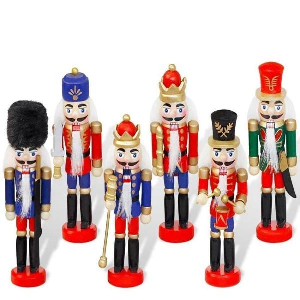 Kurşun Asker Ahşap Dekoratif Eşya 13 Cm 6 Lı Set - Image 1