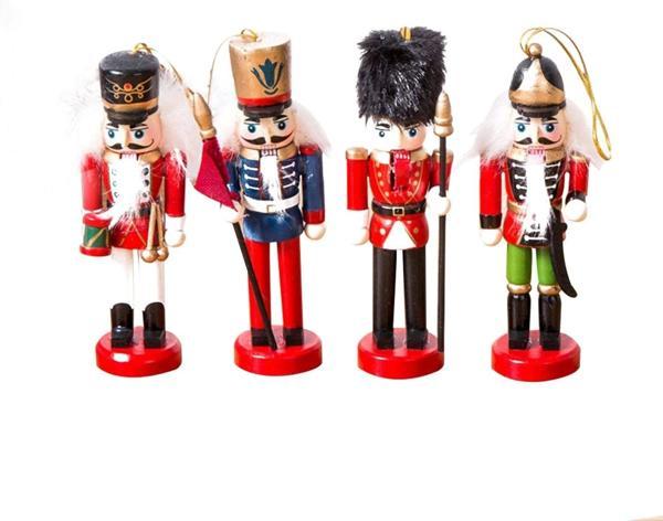 Kurşun Asker Ahşap Dekoratif Eşya 13 Cm 4 Lü Set - Image 1