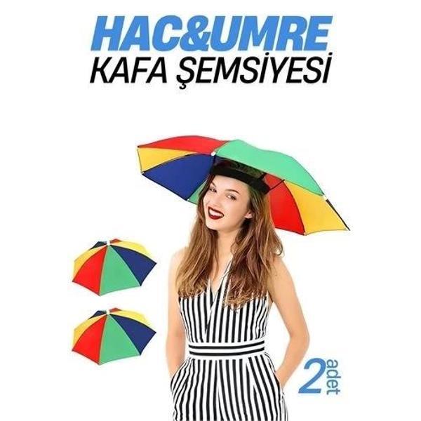 Hac Umre Kafa Şemsiyesi Güneş Koruma Şemsiyesi 2 adet - Image 1