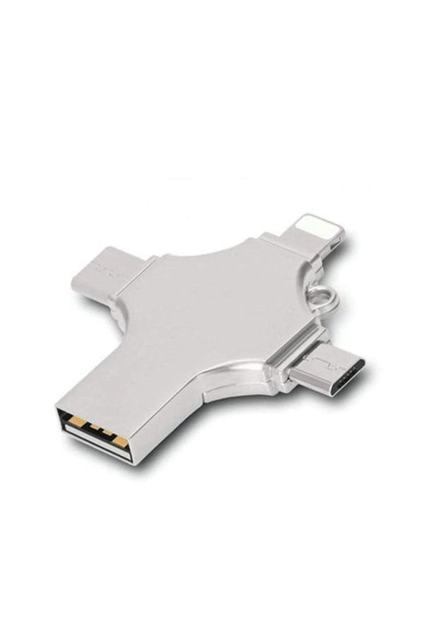 Otg 4in1 Cep Telefonu Çok Fonksiyonlu Usb Flash Bellek 64 Gb Type-c, Micro Sd Ve Kart Okuyucu - Image 1