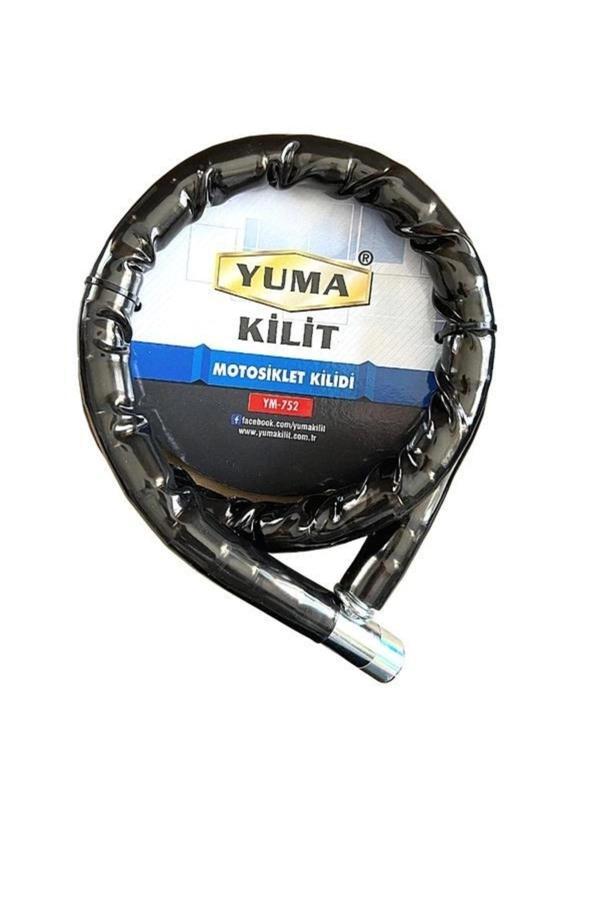 Yuma Ym-752 Motorsiklet Kilidi Anahtarlı Körüklü Siyah ( Boy : 120cm-çap : 22mm ) - Image 1