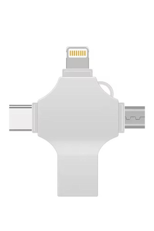 Otg 4in1 Cep Telefonu Çok Fonksiyonlu Usb Flash Bellek 128 Gb Type-c, Micro Sd Ve Kart Okuyucu - Image 1