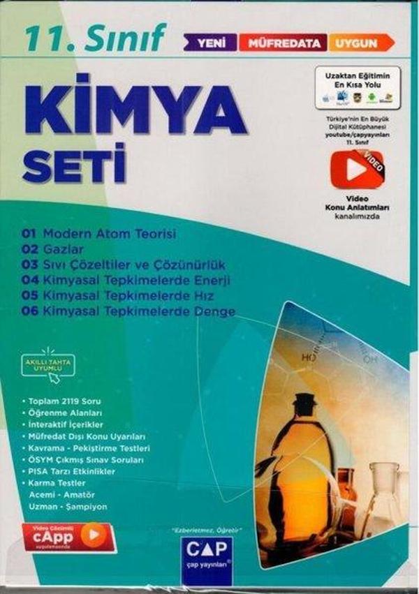 11.Sınıf Anadolu Lisesi Kimya Seti - Çap Yayınları - Image 1