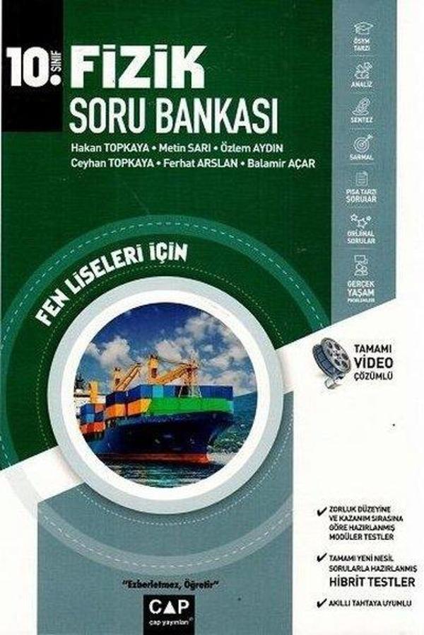 2020 10.Sınıf Fen Lisesi Fizik Soru Bankası - Çap Yayınları - Image 1