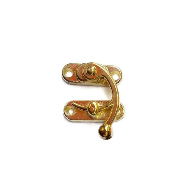 Yay Gözü, Ahşap Kutu Klipsi - Minik 20x24 mm, Sarı, 100 Adet - Image 1