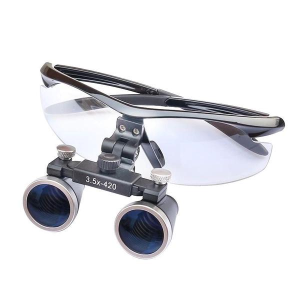 3.5x420mm  Diş Cerrahi Gözlük Lens Büyüteç,taşıma Çantalı - Image 1