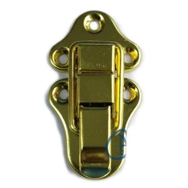 Sandık, Kutu Klipsi, Ön Kilidi - 72x40mm, Altın, 1 Adet - Image 1