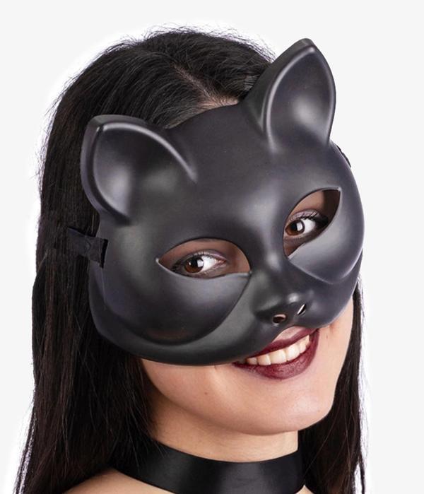 Siyah Renk Lüks Kedi Maskesi 12x13 Cm - Image 1