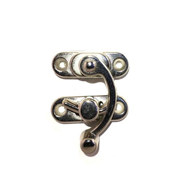 Yay Gözü, Ahşap Kutu Klipsi - Büyük 37x45 mm, Nikel, 100 Adet - Image 1