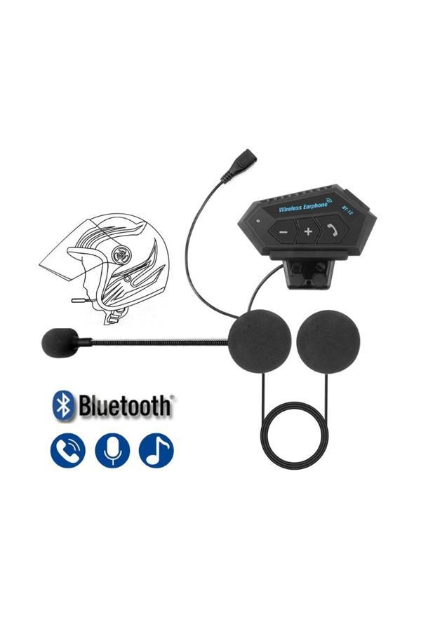 Bt12 Kask Kulaklık Bluetooth Motosiklet Kulaklık Interkom Motorsiklet Kulaklık - Image 1