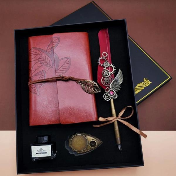 Divit Hokka Defter ve Tüylü Kalem Seti - Image 1