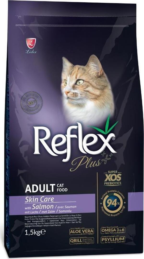Reflex Plus Skin Care Somonlu Yetişkin Kedi Maması 1,5 kg - Image 1