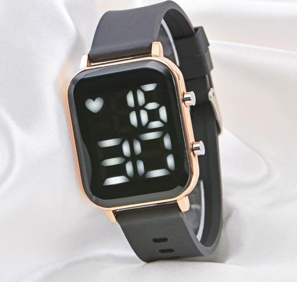Pinkoli Silikon Kordon Dijital Led Unisex Kol Saati ST-304105 - Image 1