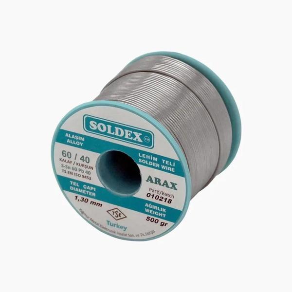 Arax 60-40 Lehim Teli 500 Gr 1.6 mm - Sn:60 / Pb:40 - Image 1