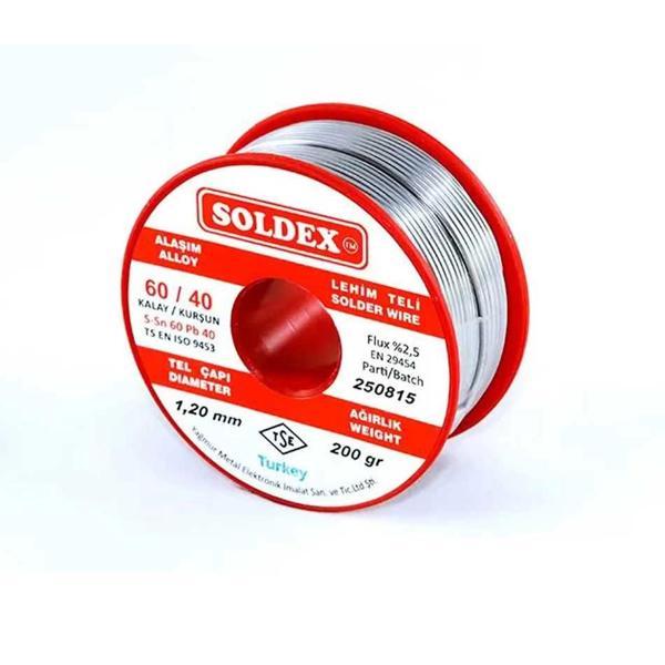 60-40 Lehim Teli 200 Gr 1,2 mm - Sn:60 / Pb:40 - Image 1