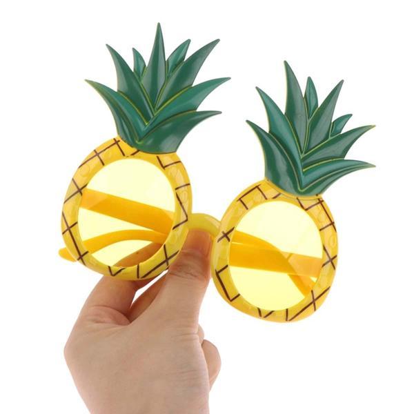 Tropikal Hawaii Ananas Şekilli Parti Gözlüğü 9.5 x 14 cm - Image 1