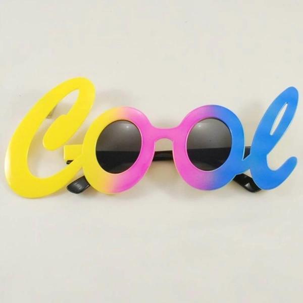 Cool Yazılı Rengarenk Parti Gözlüğü 21x8 Cm - Image 1