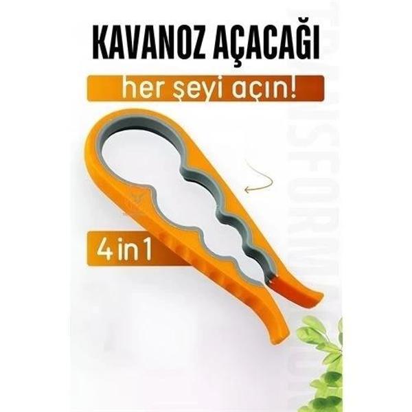 Kavanoz Şişe Açacağı 4 Tip Açacak 4 in 1 - Image 1