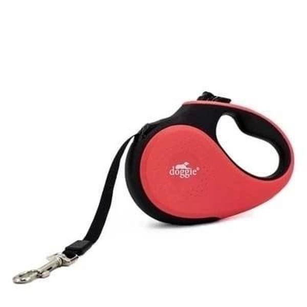 Doggie Soft Otomatik Köpek Uzatma Tasması Large Pembe 50 Kg 5 Mt - Image 1