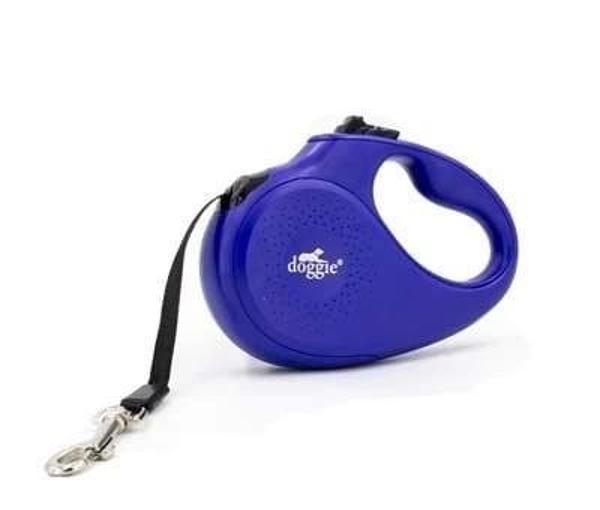 Doggie Master Otomatik Köpek Uzatma Tasması Medium Royal Mavi 25 Kg 5 Mt - Image 1